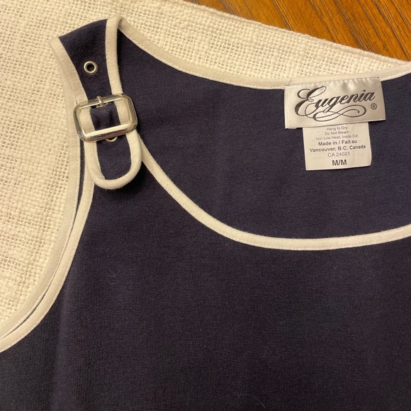 EUGENIA NAVY BLUE COTTON TANK M - Picture 3 of 4